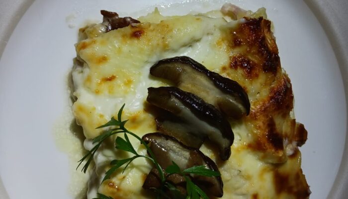 Lasagnetta con funghi porcini
